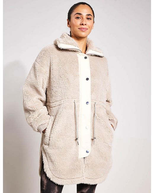 Varley Jamie Sherpa Jacket in Grey Lyst UK