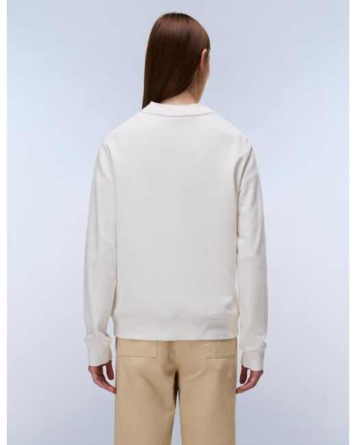 Napapijri White Women's Aurora Crew Neck Sweatshirt
