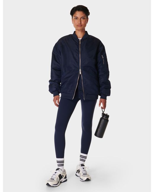 Sweaty Betty Blue Women's Cityscape Longline Bomber