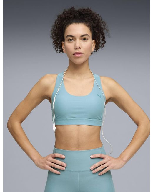 PUMA Blue Women's Cloudspun Training Sports Bra