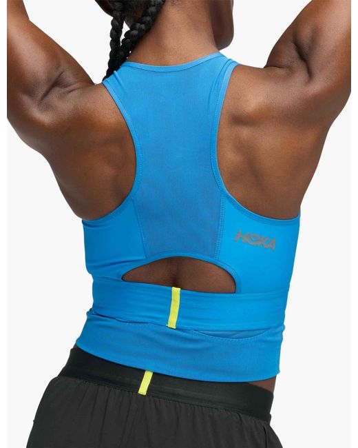 Hoka One One Blue Women's Race Day Sports Bra
