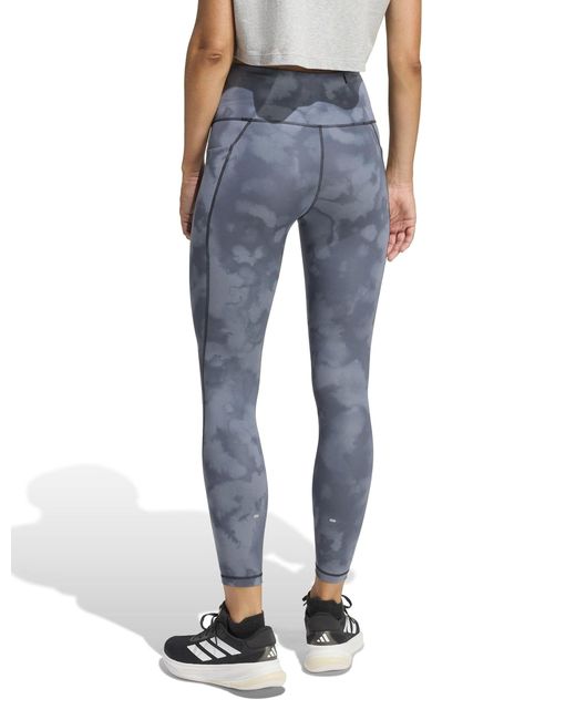 Adidas Blue Women's Adi365 Climacool Aop Running 7/8 leggings