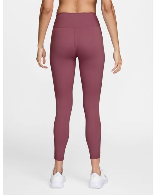 Nike Red Women's One High Waisted 7/8 leggings