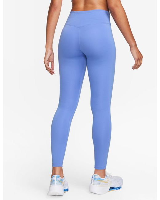 Nike One Mid-rise leggings in Blue