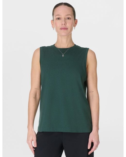 Sweaty Betty Green Women's Essential Sleeveless Vest
