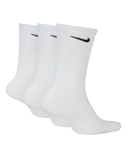 Nike White Women's Everyday Plus Cushioned Socks (3 Pairs)