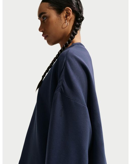 Nike Blue Women's 24.7 Impossiblysoft Dri-fit Oversized Top