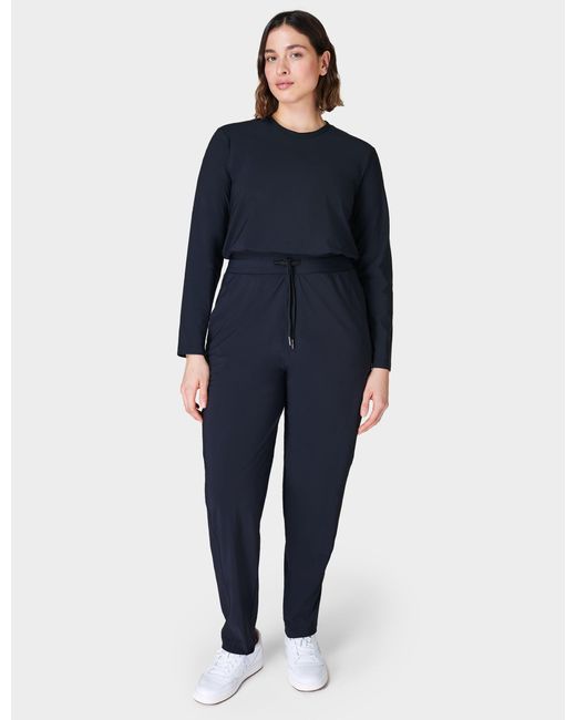 Sweaty Betty Blue Women's Explorer Long Sleeve Jumpsuit