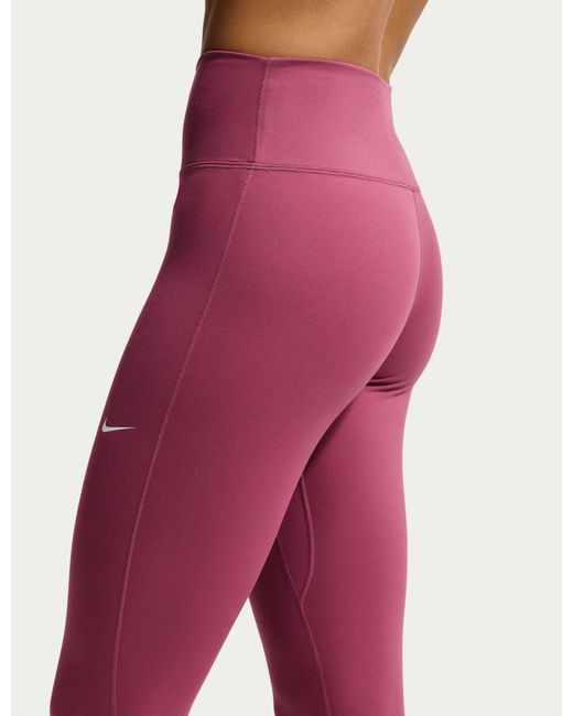 Nike Red Women's One High Waisted 7/8 leggings