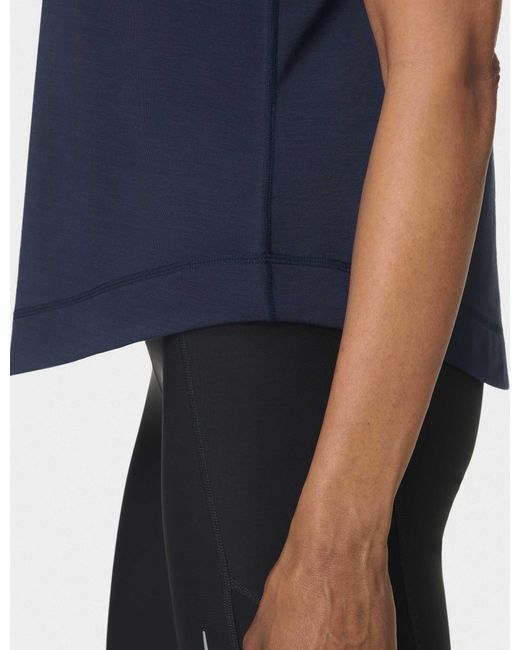 Sweaty Betty Blue Women's Breathe Easy Mesh Run Vest Top
