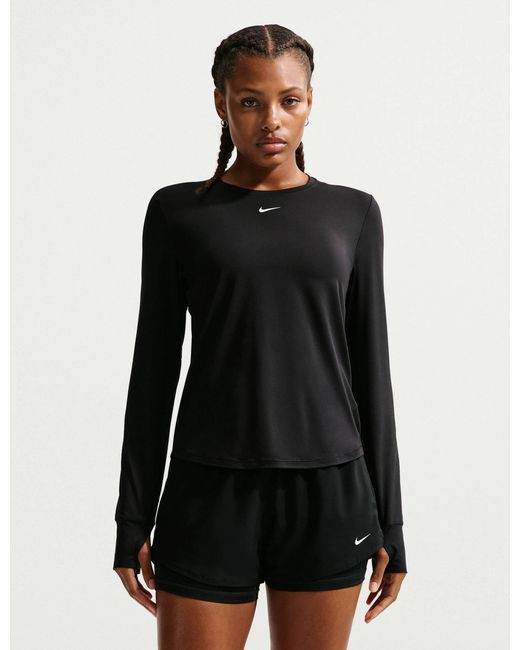 Nike Black Women's One Classic Dri-fit Long-sleeve Top