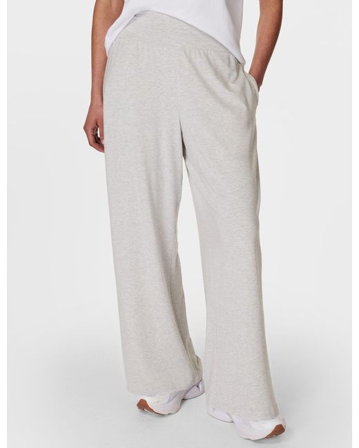 Sweaty Betty Gray Women's Modal Wide Leg Trousers