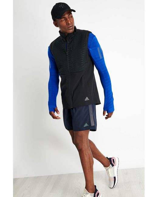 adidas Rise Up N Run Vest in Blue | Lyst UK