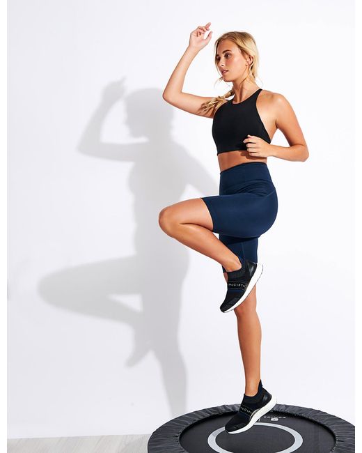 GIRLFRIEND COLLECTIVE Blue High Waisted Bike Short