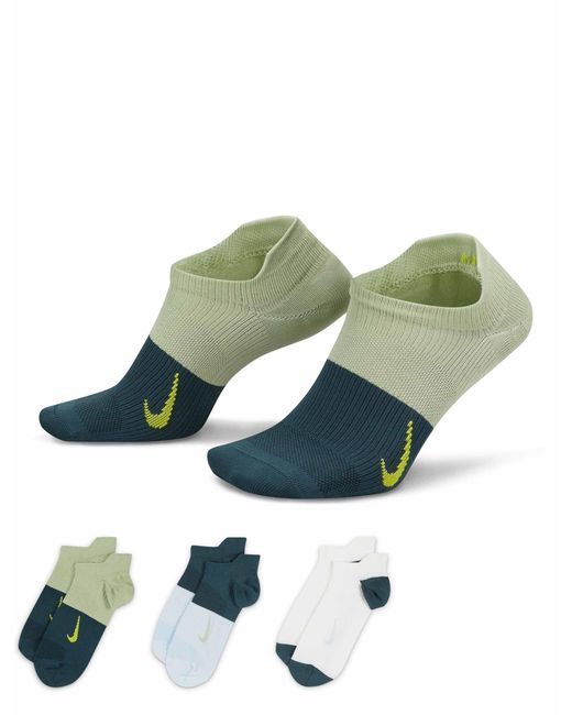 Nike Blue Everyday Plus Lightweight Socks (3 Pairs)