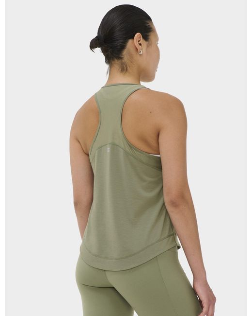 Sweaty Betty Green Women's Breathe Easy Mesh Run Vest Top