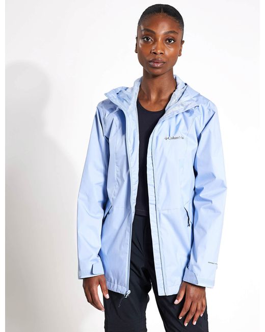 Columbia Blue Women's Inner Limits Iii Waterproof Jacket