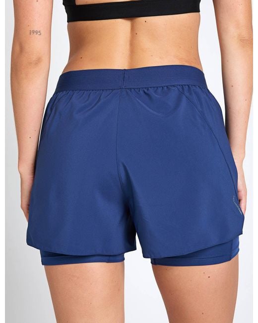 Adidas Blue Women's Adi365 Running Essentials 2in1 Shorts