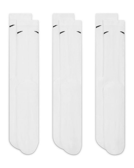 Nike White Women's Everyday Plus Cushioned Socks (3 Pairs)