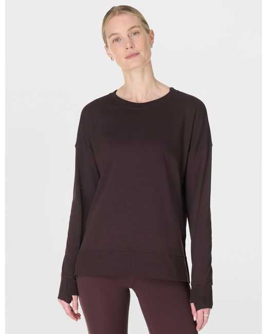Sweaty Betty Purple Women's After Class Longline Sweatshirt