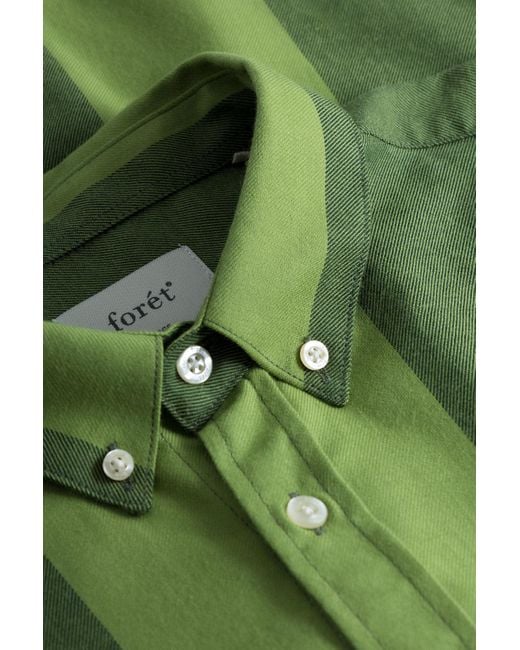 Forét Lotus Shirt in Green for Men | Lyst