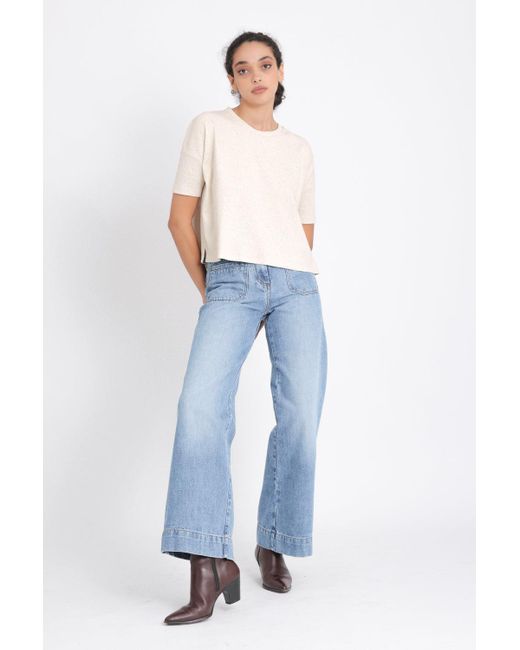 Sessun Denim Johnny O Flare Jean in Vintage Blue (Blue) | Lyst