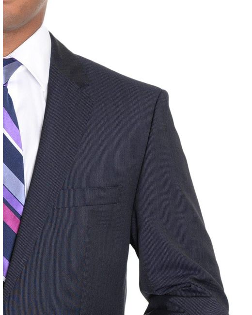 BOSS by HUGO BOSS The Kings/central Navy Super 100 Wool Suit With Ticket  Pocket in Blue for Men | Lyst