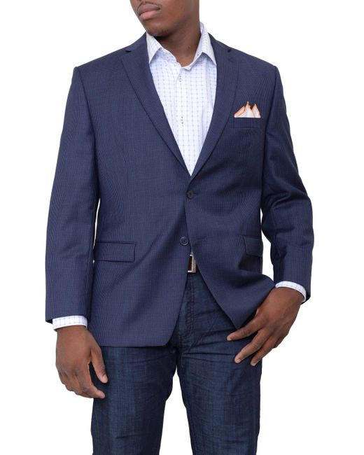 calvin klein navy blazer