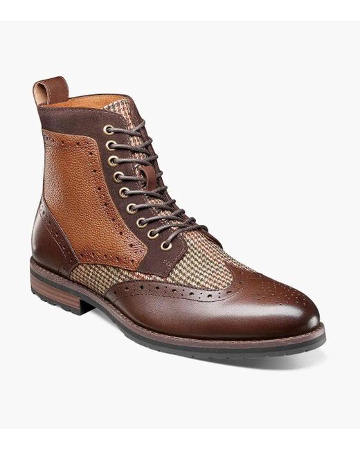 finnegan wingtip lace up boot