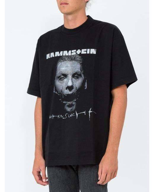 Vetements Cotton Rammstein Print T 