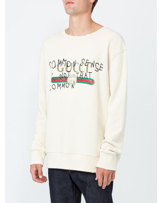 Gucci Cotton 'common Sense Is Not That 