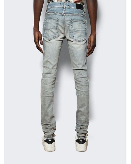Jean Amiri MX1 Bleu Et Taupe Taille 38 - Occasion Parfait état, Coupe Skinny