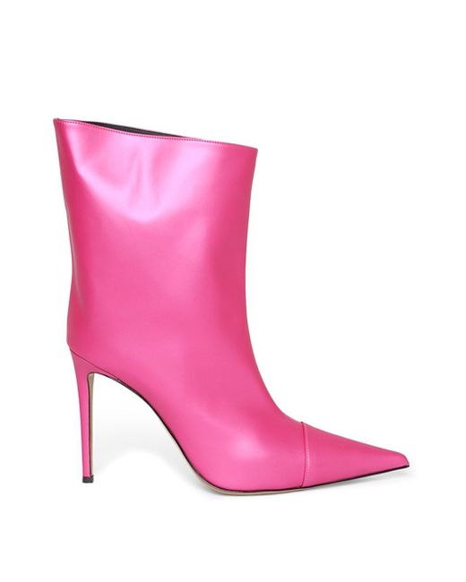 Alexandre Vauthier Saty Fuxia Ankle Boot in Pink | Lyst
