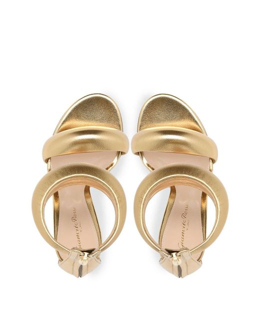 Gianvito Rossi Bijoux Heels In Metallic Gold - Editorialist