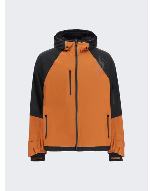Zegna #usetheexistingâ¢ 3-layer Soft Shell Hooded Jacket in Orange for ...