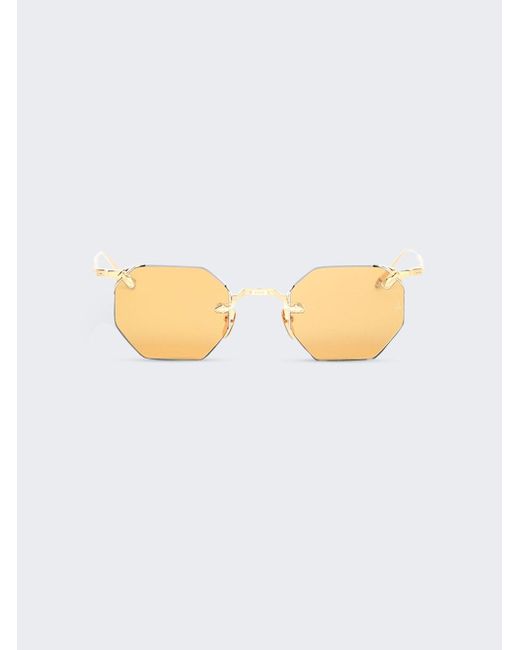 Jacques Marie Mage White El Dorado Sunglasses for men