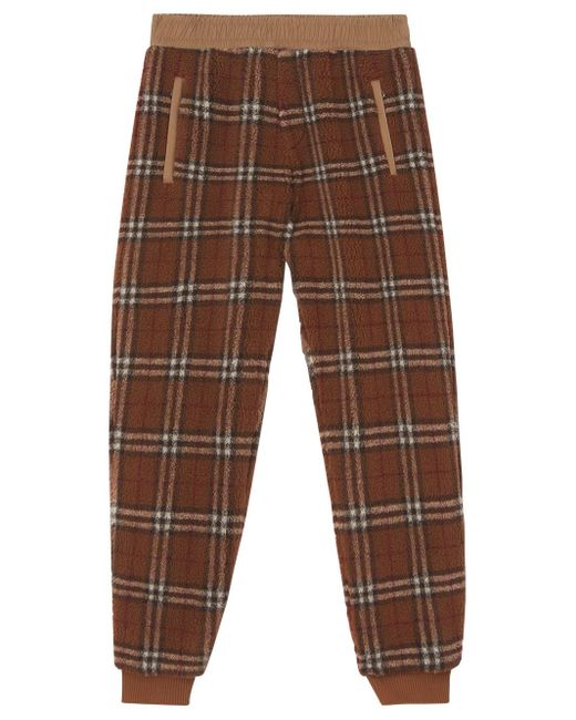 Burberry Dimitri Fleece Pants in Brown for Men | Lyst