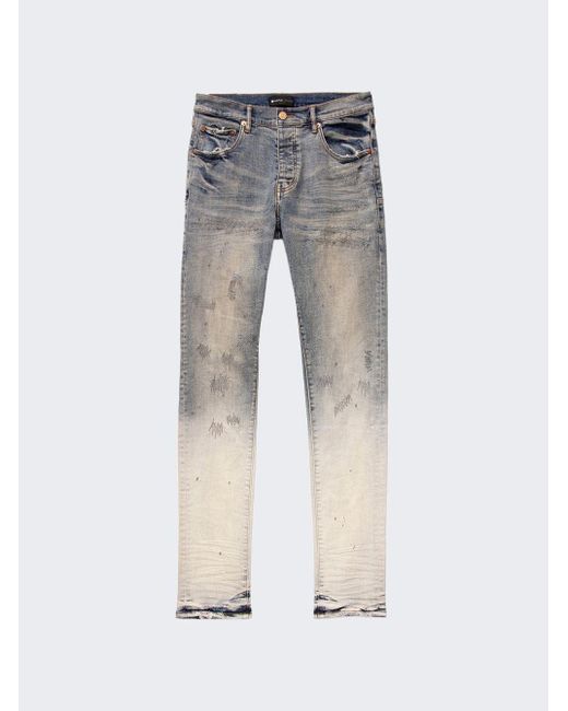 Purple Brand Indigo Repair Bleach Gradient Jeans in White for Men Lyst
