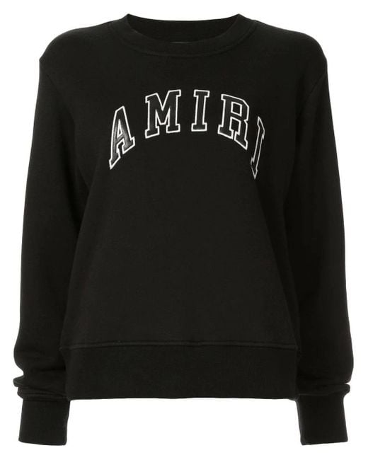Amiri College Crewneck Sweater Black