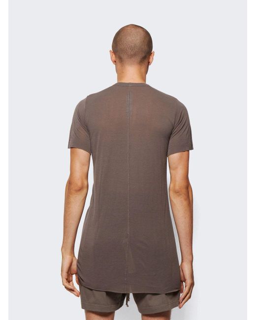 Rick Owens Basic Short Sleeve T-shirt in Brown for Men | Lyst