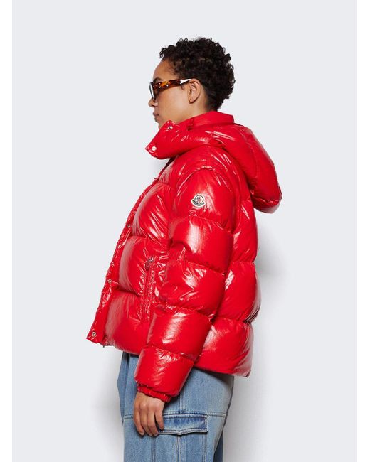 Moncler red cheap puffer