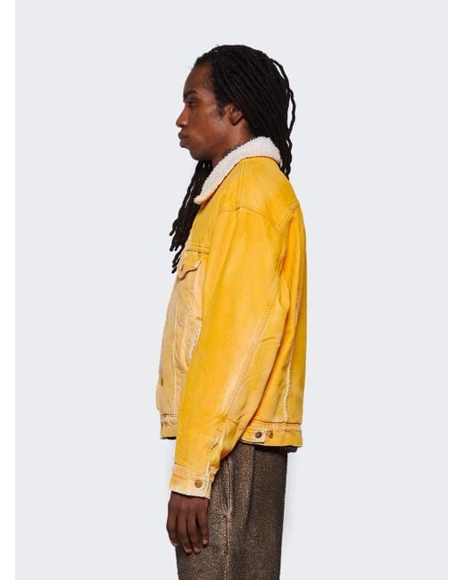 Yellow shop sherpa jacket