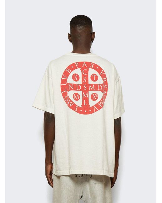 Saint Michael Circle Tee in White for Men | Lyst