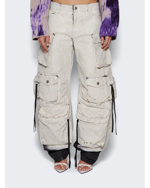 The Attico Fern Pants in White | Lyst