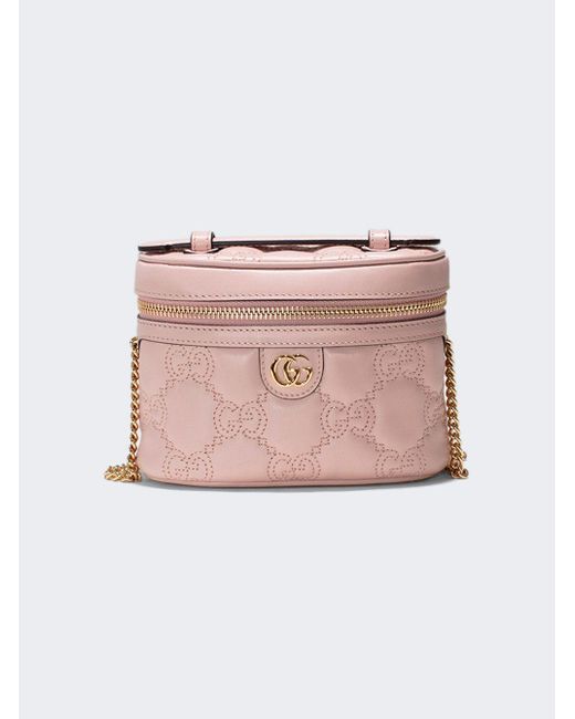 Gucci gg Matelassé Top Handle Mini Bag in Pink | Lyst