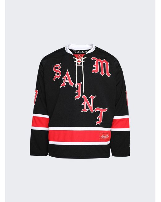 Saint Michael Red Long Sleeve Game Jersey for men