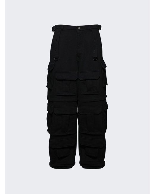 Vetements Black Cargo Pants for men