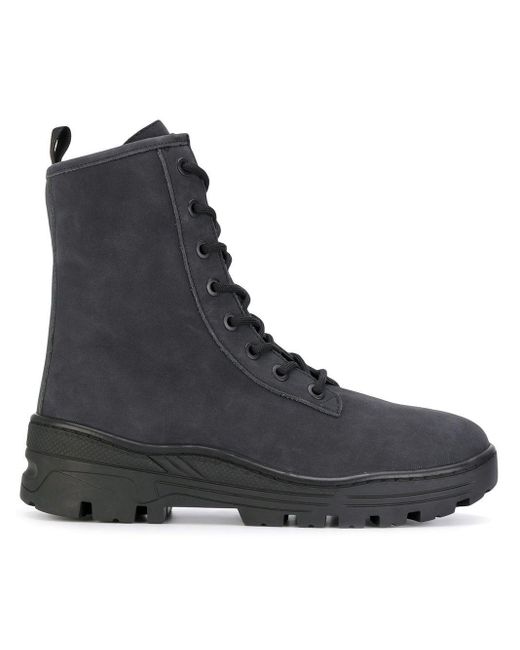 Yeezy Black Nubuk Military Boots for men