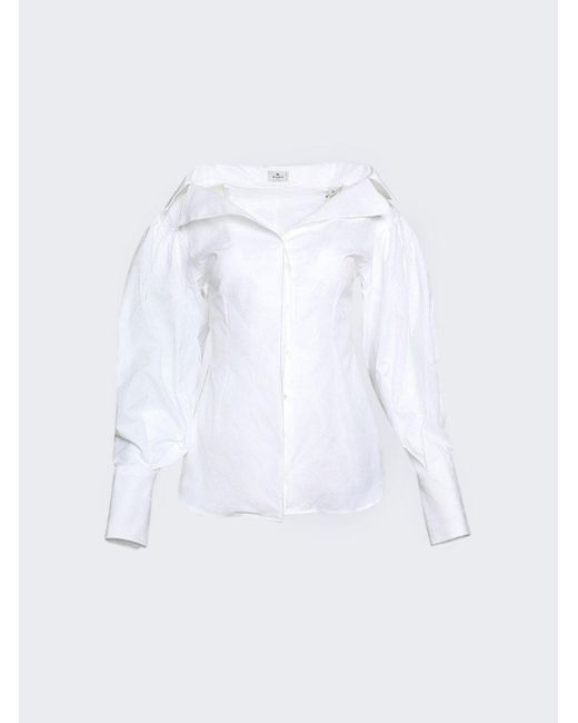 Etro Camicia Classic Shirt in White | Lyst