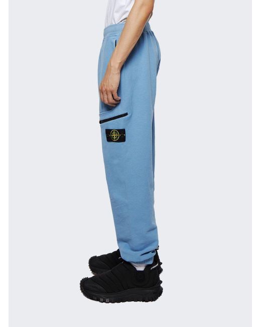 Stone Island Cargo Joggers Mid Blue for Men | Lyst